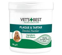 Vet's Best Natural Dental Powder for Dogs | Clean Teeth and Fresh Breath - 90g