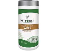 Vet's Best Flea and Tick Wipes for Dogs, Targeted Flea & Tick Application, Multi-Purpose Flea Treatment for Dogs - 50 Wipes