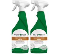 Vet's Best Flea Tick and Mite Flea Treatment Spray for Dogs | Plant Based Formula, 500 ml (Pack of 2)