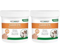 Vet's Best Natural eye cleansing wipes for dogs - 100 disposable wipes (Pack of 2)