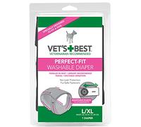 Vet's Best Perfect Fit Washable Female Dog Diaper | No-Leak Protection | Small/Medium, 1 Count