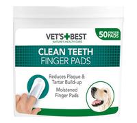 Vets Best Vet's Best Clean Teeth Finger Pads Dog Hygiene 50Pc