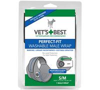 Vet's Washable Dog Diapers | Absorbent Wraps with Leak Protection | Excitable Urination, Incontinence, or Marking | 1 x Diaper per Pack