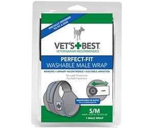Vet's Best Washable Dog Diapers, Absorbent Wraps with Leak Protection,Excitable Urination, Incontinence, or Marking 1 x Diaper