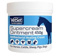 VetSet Animal Wound Cream 450g | Antibacterial & Antifungal Healing Cream for Horses, Livestock & Companion Animals | Protects Minor Wounds, Abrasions & Sores | Soothing, Water-Repellent Barrier