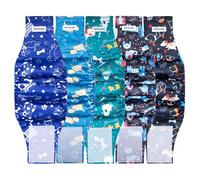 Vettisnaps 5 Pack Dog Diapers Male Reusable Belly Bands Washable for Large Male Dogs, High Absorbency for Puppy & Doggy, Size XL