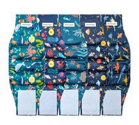 Vettisnaps 5 Pack Dog Diapers Male Reusable Belly Bands Washable for Small Male Dogs, High Absorbency for Puppy & Doggy, Size S