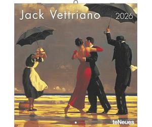 Vettriano, Jack - teNeues - Jack Vettriano 2026 - Art Wall Calendar 30 x 30 cm (30 x 60 cm Open) | Brochure Calendar with 12 Masterpieces of the Contemporary Artist