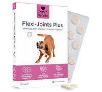 VetVits Flexi-Joints Plus For Dogs (120 Tablets) | 500mg Pure Glucosamine HCI Providing 40% More Glucosamine Than The Standard 2KCI Form | With Chondroitin | Beef Flavour