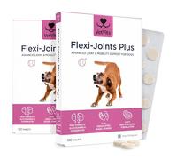 VetVits Flexi-Joints Plus For Dogs (120 Tablets) | 500mg Pure Glucosamine HCI Providing 40% More Glucosamine Than The Standard 2KCI Form | With Chondroitin | Beef Flavour