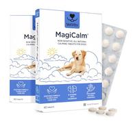 Vetvits MagiCalm For Dogs (60 Tablets) | For Naturally Calmer & Less Anxious Dogs | Gentle, Soothing Formulation | Magnesium, Chamomile & B Vitamins | Tasty Beef Flavoured (120 Tablets)