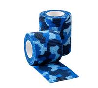 Vetwrap Camouflage Cohesive Bandage, Self-Adhering, 90% Non-Woven Fabric and 10% Spandex, for Veterinary, Equine, and Sports Use, 5 cm and 7.5 cm Widths (Blue Camouflage, 5cm x 4.5m)