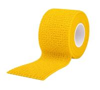 Vetwrap Plain Cohesive Bandage, Self-Adhering, 90% Non-Woven Fabric and 10% Spandex, Flexible Compression Support, for Veterinary, Equine, and First Aid Use, 5 cm, 7.5 cm, 10 cm (Yellow, 7.5cm x 4.5m)