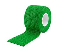 Vetwrap Plain Cohesive Bandage, Self-Adhering, 90% Non-Woven Fabric and 10% Spandex, Flexible Compression Support, for Veterinary, Equine, and First Aid Use, 5 cm, 7.5 cm, 10 cm (Green, 5cm x 4.5m)