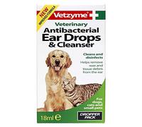 Vetzyme Anti-bacterial Ear Drops & Cleanser 18 ml