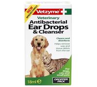 Vetzyme Antibacterial Eardrops & Cleanser (18ml)