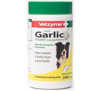 Vetzyme Dog Supplement With Garlic 240 Tablets (Pack of 6)