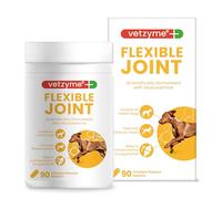 B&Q Dog Joint Supplement Vetzyme Flexible Joint - Glucosamine, Chicken Flavour - 90 Tablets