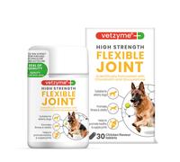 Vetzyme High Strength Flexible Joint Supplements for Senior Dogs (30 T