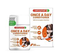 Vetzyme Conditioners for Dogs - Once a Day Conditioner Tablets - Pot of 30