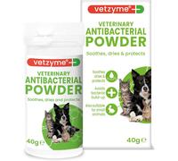 Vetzyme Veterinary Antibacterial Powder for Dogs, Cats and Small Pets - Gently Soothes, Dries and Protects the Skin From Harmful Bacteria (40g)