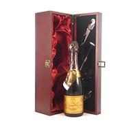 Veuve Clicquot Brut Champagne 1959 (1/2 bottle) in a silk lined wooden box with four wine accessories, 1 x 375ml