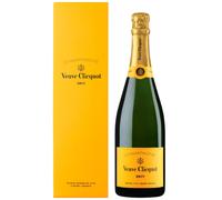 CHAMPAGNE VEUVE CLICQUOT LIMITED EDITION 250 EME ANNIVERSAIRE - BRUT CARTE JAUNE - PRESENTATION CASE