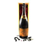 Veuve Clicquot Brut Vintage Reserve Champagne 1983 MAGNUM in a wooden presentation box with four wine accessories, 1 x 1500ml