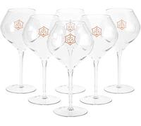 Veuve Clicquot Rich Champagne Glasses Set of 6 Acrylic with VCP Logo