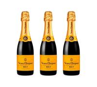 Veuve Clicquot | Yellow Label Brut Champagne 37.5cl 12% ABV | 3 x 37.5cl | Shows each spice or fruit note, with a balanced finish for food pairing or relaxed serving.