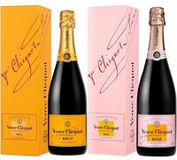 Veuve Clicquot Yellow Label Brut & Rosé Champagne, Gift Boxed Duo Pack, 2 x 750ml