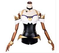 VEVEFHUANG Cosplay Costume LOL KDA Cosplay Costume Fox Ahri Wigs Ears Women Jumpsuit for Halloween Party M ali