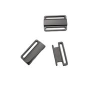 VEVESI Bra Safe Lock Front Closing Bikini Clasp Closure Making Lingerie Sewing Bramaking(20mm,Gun Black)