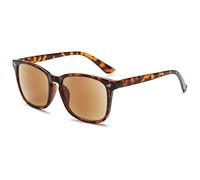 VEVESMUNDO Sun Reading Glasses Sunglasses Rectangle UV Protection Readers with Reading Lenses