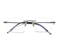 VEVESMUNDO Titanium Rimless Reading Glasses Men Women Metal Frameless Clear Blue Light Blocking Glasses