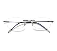 VEVESMUNDO Titanium Rimless Reading Glasses Men Women Metal Frameless Clear Blue Light Blocking Glasses