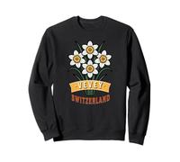 Vevey Switzerland Wild Narcissus Flower Bloom Sweatshirt