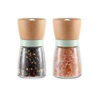 VEVOK CHEF Salt and Pepper Grinder Set Wood VEVOK CHEF Adjustable Coarseness Refillable Pepper Grinder Mill Wooden Farmhouse Cute Salt and Pepper Shaker for Green Salt Grinder Kitchen Gift