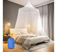 VEVOQIM Mosquito Net, Mosquito Net For Single Double Bed, Large Dome Hanging Bed Net Tent, Travel Mosquito Net Bed Canopy, Portable Mosquito Net travel Carry Bag for Indoor Outdoor Use