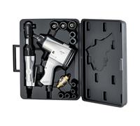 VEVOR 1/2" Air Impact Wrench & 3/8" Ratchet Wrench Combo, 19 Pieces Pro Air Tool and Accessories Kit - Includes 10PCS CR-V Steel Impact Socket Set & Carrying Case for Auto Repair, Home DIY Projects