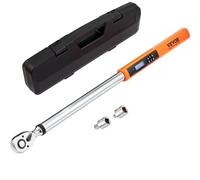 VEVOR 1/2" Digital Torque Wrench (34-340n.m), ±2% Torque Accuracy, 3-Mode Adjustable Electronic Torque Wrench with LED Buzzer Calibration