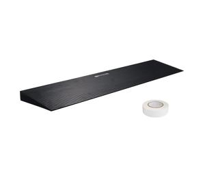 VEVOR 1.2" Rise Cuttable Threshold Ramp for Sweeping Robot, 35.4" Wide Natural Rubber Wheelchair Ramp, Non-Slip Solid Rubber Ramp