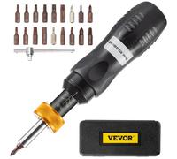 VEVOR 1/4" Drive Torque Screwdriver Wrench Set, 10-50 in-lbs Torque Adjustment Range, Torque Range Accurate to ±5%, 5 in-lb Increment Torque Screwdriv