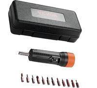 VEVOR 1/4" Drive Torque Screwdriver Wrench Set | 10-70 in-lbs Torque Adjustment Range | 1 in-lb Increment Torque Screwdriver | Driver Bits Set with View Window, 12 Bits & Case, Magnetic Function