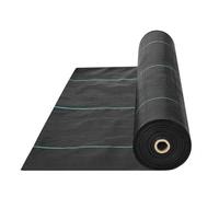 VEVOR 1.52 x 76.2 m Premium Heavy Duty Weed Barrier Landscape Fabric, 141.7 g Woven Geotextile Fabric Under Gravel, High Permeability for Weed Blocker