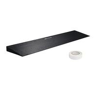 VEVOR 1.6" Rise Cuttable Threshold Ramp for Sweeping Robot, 35.4" Wide Natural Rubber Wheelchair Ramp, Non-Slip Solid Rubber Ramp with Double-Sided Tape for Doorways, Driveways, Bathroom, Smooth Tile