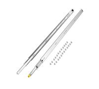 VEVOR 1 Pair Full Extension Drawer Slides 16 18 20 24 30 35 37.4 59 24 32 36 40 48 60 in, 250 lbs Load Capacity Locking Drawer Slides, Ball Bearing with Lock Side Mount Drawer Slide Rail