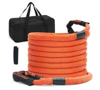 VEVOR 1" x 30' Kinetic Recovery Tow Rope 38,000 lbs, Heavy-Duty Off Road Snatch Strap, Extreme Duty 30% Elasticity Energy Snatch Strap for Jeep Car Truck ATV UTV SUV Tractor