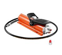 VEVOR 10,000PSI Air Hydraulic Pump, 0.18 Gal Reservoir, NPT 3/8 in Oil Outlet, NPT 1/4 in Inlet, Metal Shell Air Actuated Treadle Foot Pump, for Precision Industrial Machinery & Aerospace Equipment