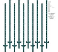 VEVOR 10-7ft 7 Feet, 10 Pack U Heavy Duty Metal Fence Posts, 7ft